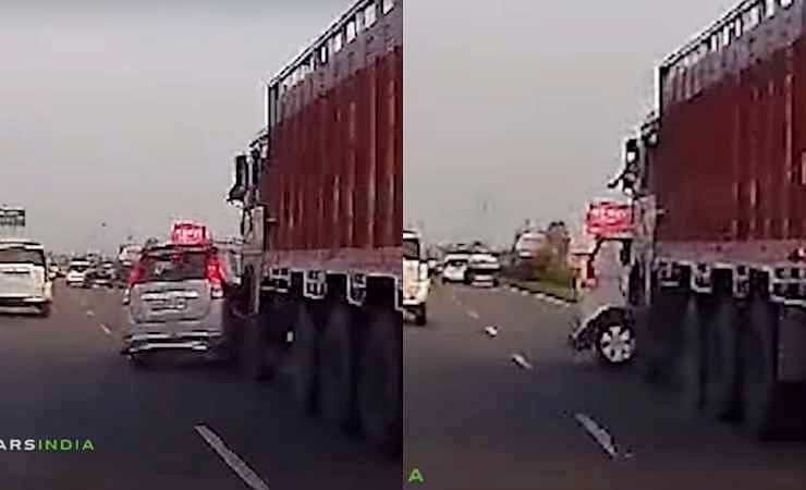 Maruti Suzuki WagonR left overtaking crash