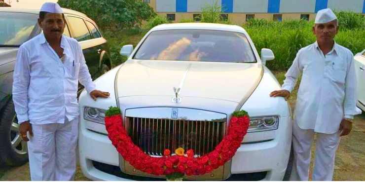 Pune farmer with Rolls Royce