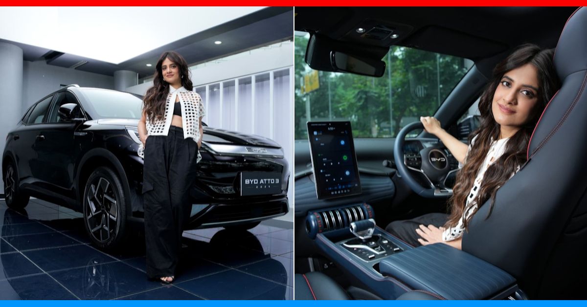 singer jasleen royal byd atto3 electric suv singer jasleen royal byd atto3 electric suv