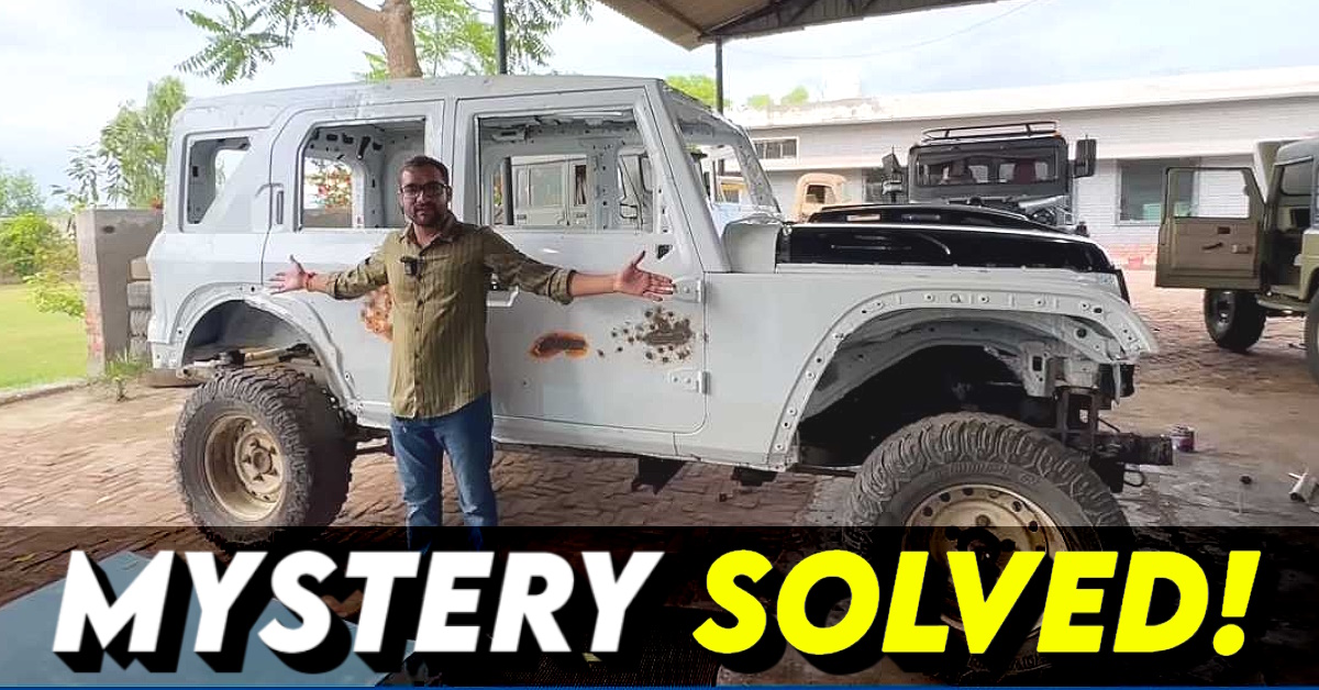 mystery solved mahindra thar roxx rejected body shell mystery solved mahindra thar roxx rejected body shell