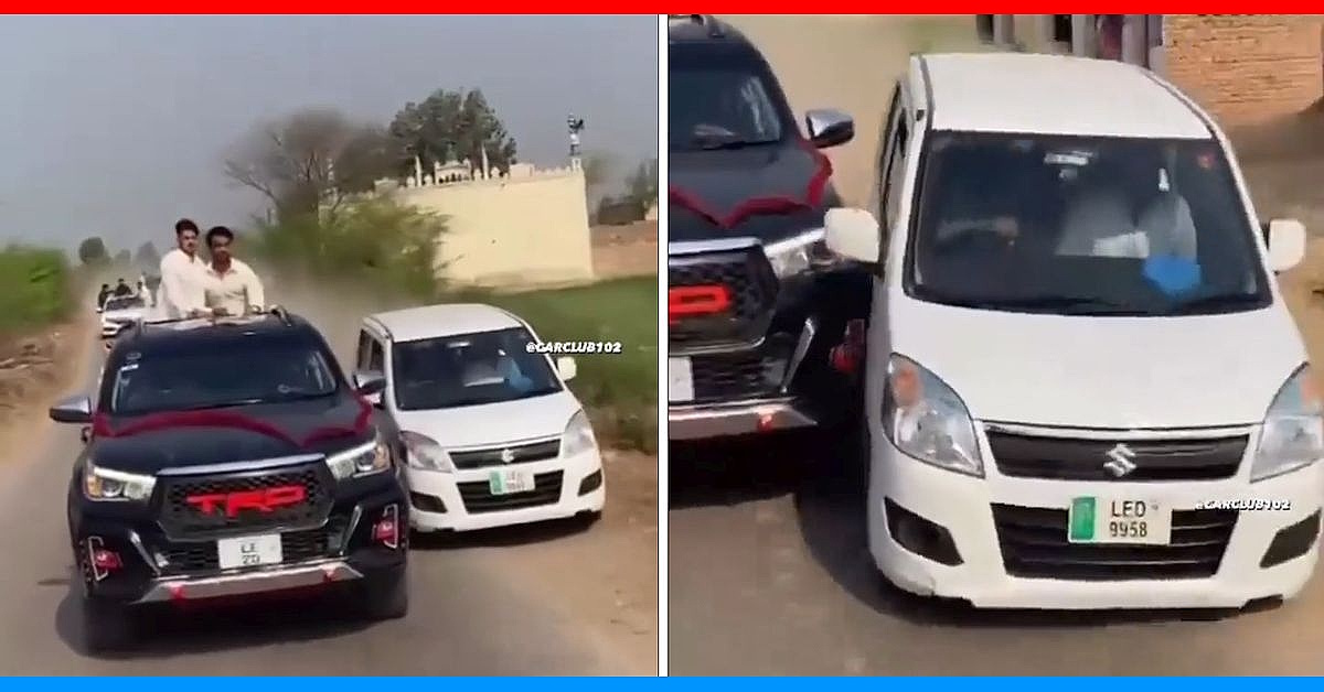 maruti wagonr bullies toyota hilux shocking road incident video maruti wagonr bullies toyota hilux shocking road incident video