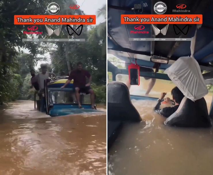 4x4 on flooded road