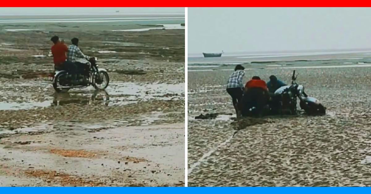 royal enfield classic stuck beach orissa incident royal enfield classic stuck beach orissa incident
