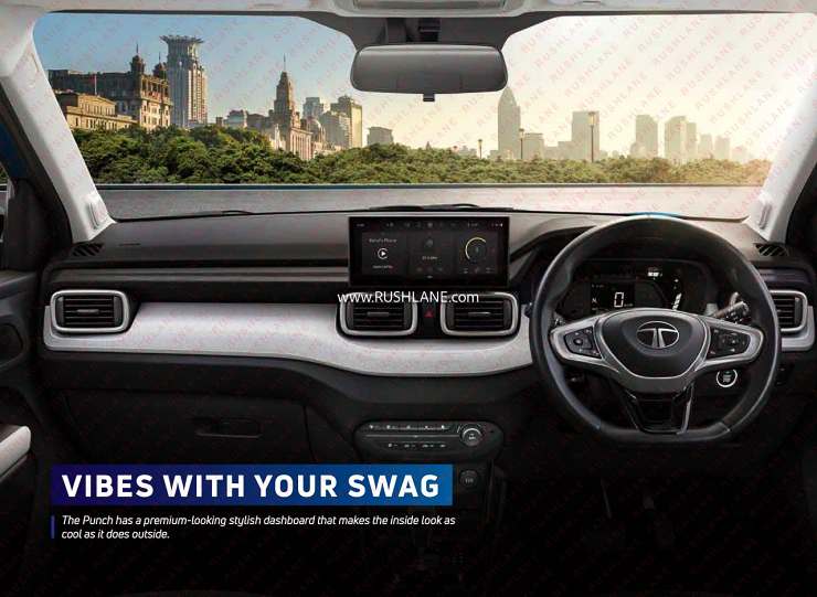 2024 Tata Punch facelift brochure dashboard