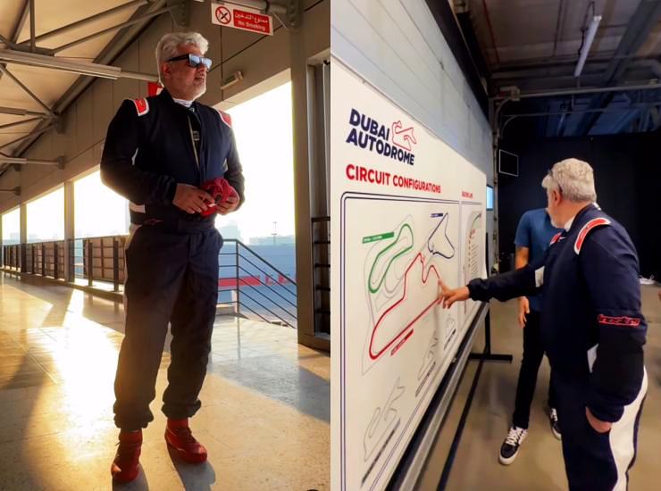 Ajith Kumar at Dubai Autodrome