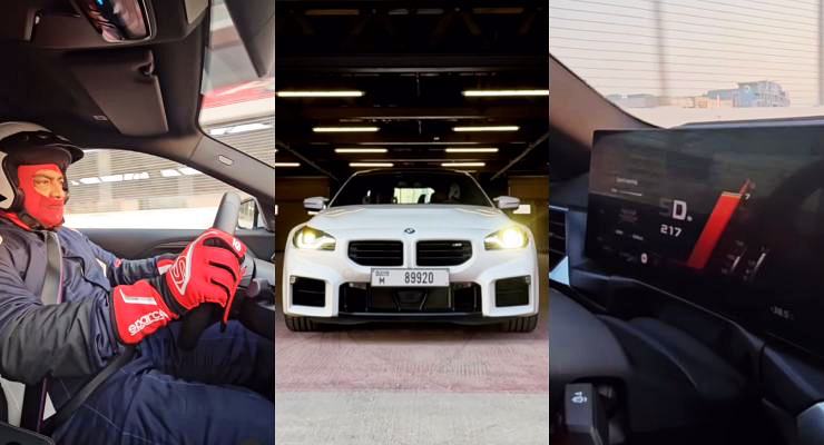 Ajith Kumar takes a BMW to 217 Kmph in Dubai Track
