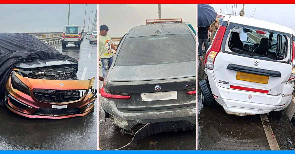 arrested racing mercedes bmw worli sea link crash cab arrested racing mercedes bmw worli sea link crash cab