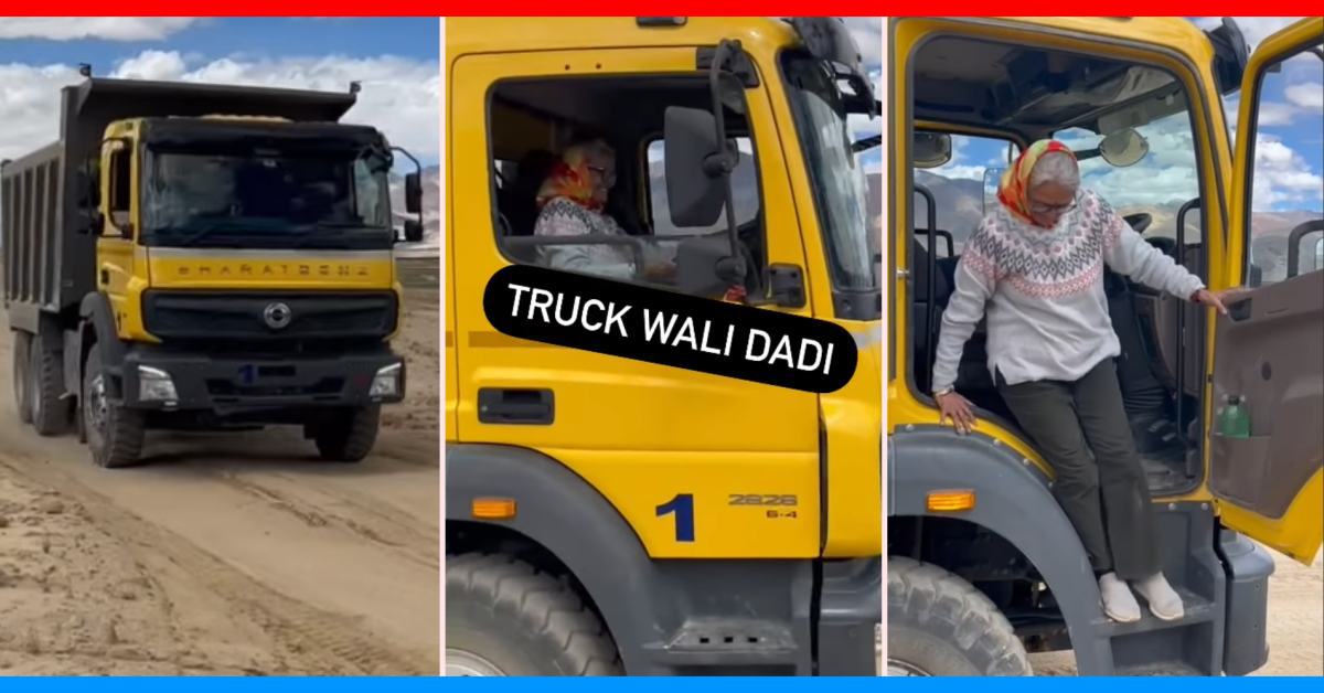 Grandma drives truck in Leh Ladakh Grandma drives truck in Leh Ladakh