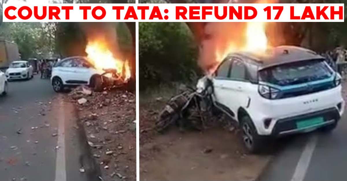 tata motors refund nexon ev owner fire incident tata motors refund nexon ev owner fire incident