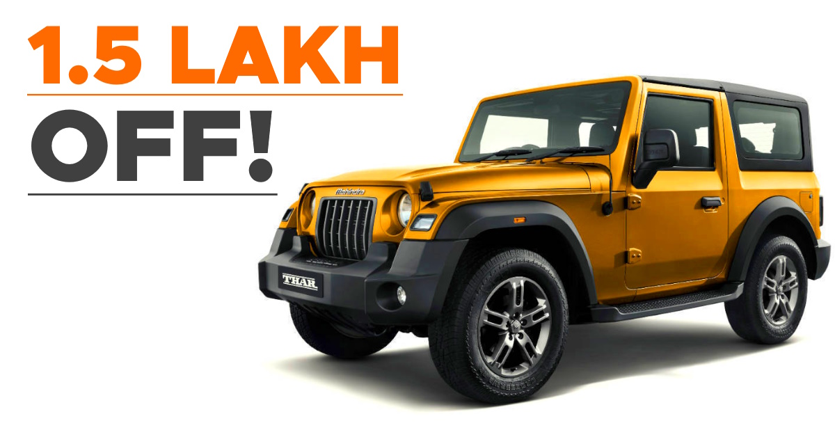 mahindra thar 3 door 1 5 lakh discounts roxx effect mahindra thar 3 door 1 5 lakh discounts roxx effect