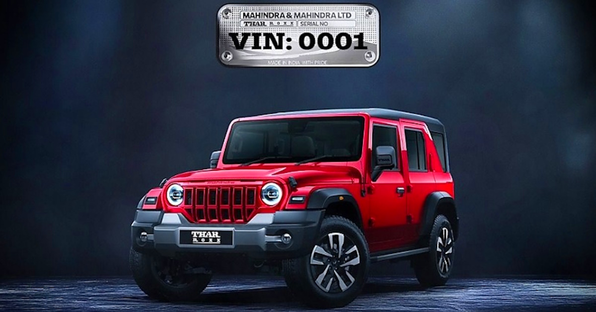 mahindra thar roxx first auction suv bookings details mahindra thar roxx first auction suv bookings details
