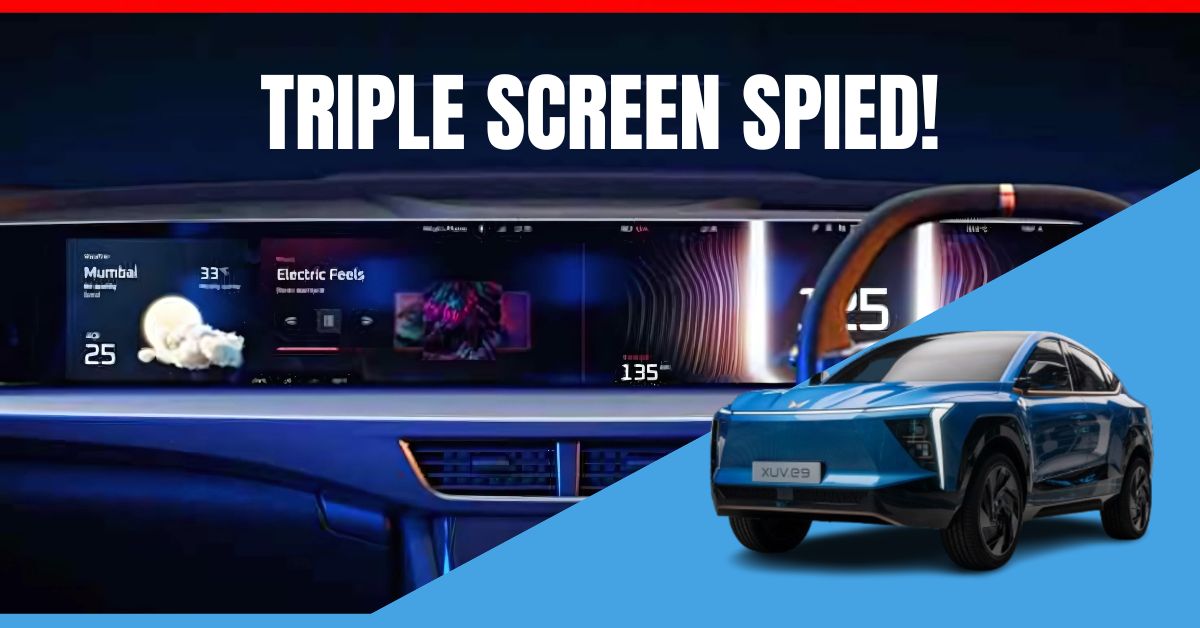 mahindra xuv700 ev interior details triple screen mahindra xuv700 ev interior details triple screen