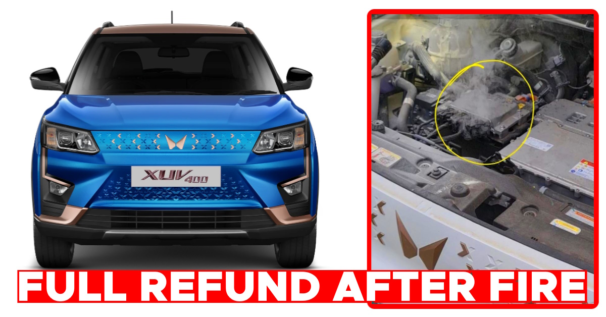 mahindra xuv400 ev fire incident refund offer safety standards mahindra xuv400 ev fire incident refund offer safety standards