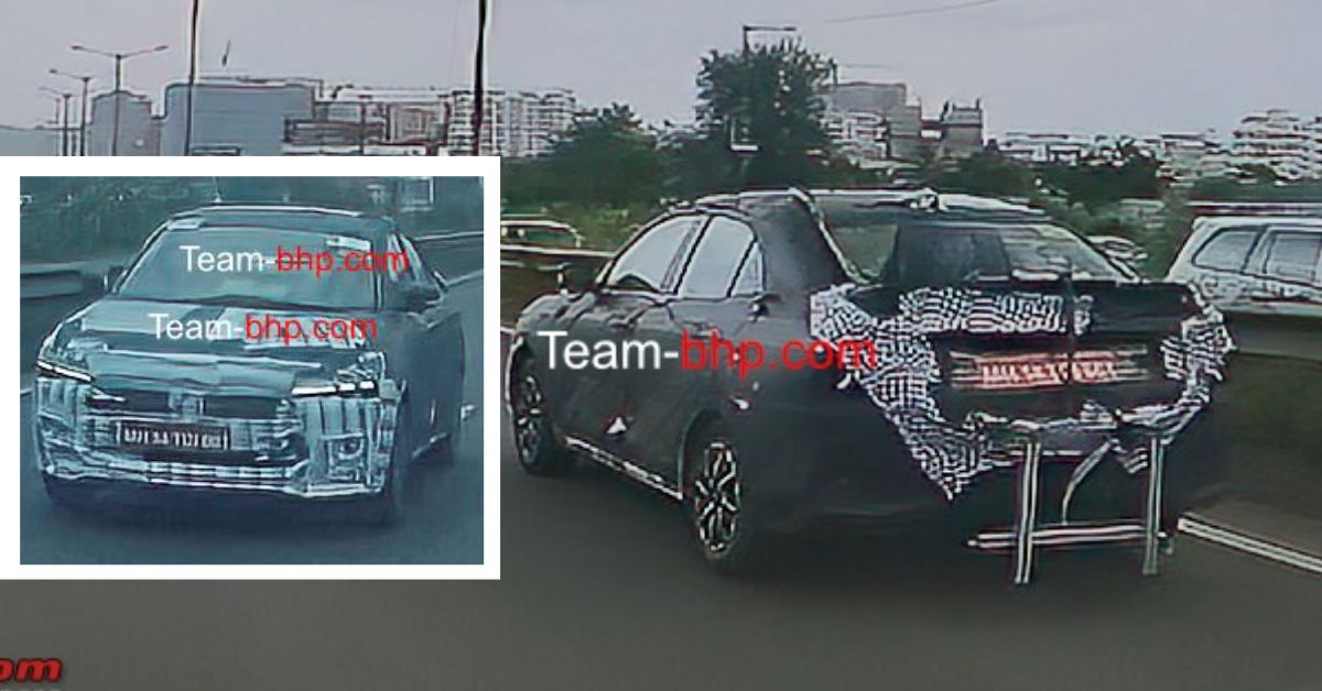 next generation maruti dzire spied testing