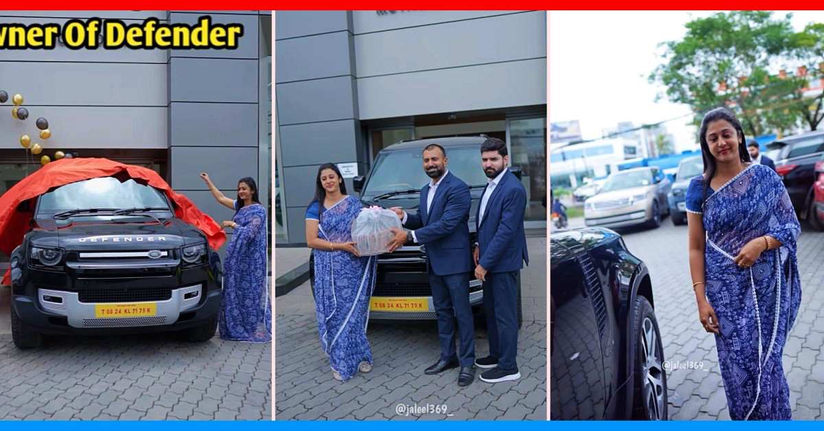 kerala youngest female entrepreneur buys land rover defender 110 video kerala youngest female entrepreneur buys land rover defender 110 video