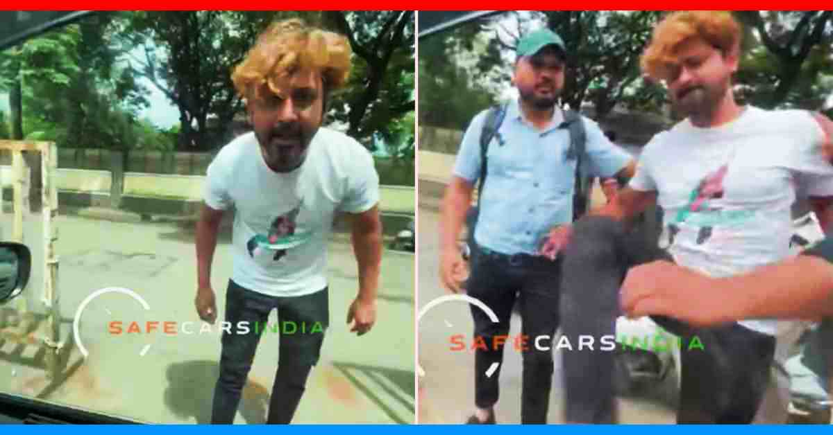 pune road rage scooter rider bangs car window kicks door video pune road rage scooter rider bangs car window kicks door video