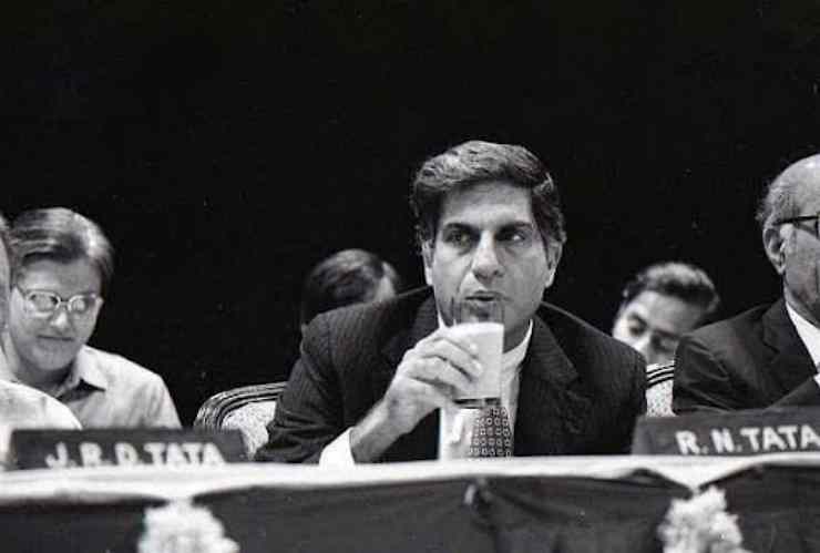 Ratan Tata drinking