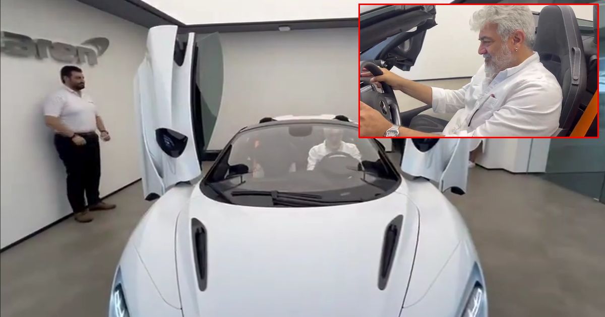 Ajith Kumar in McLaren Ajith Kumar in McLaren