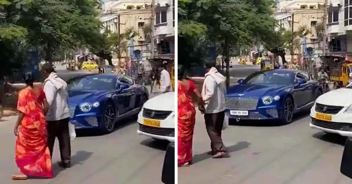 bentley continental gt stops elderly couple bentley continental gt stops elderly couple