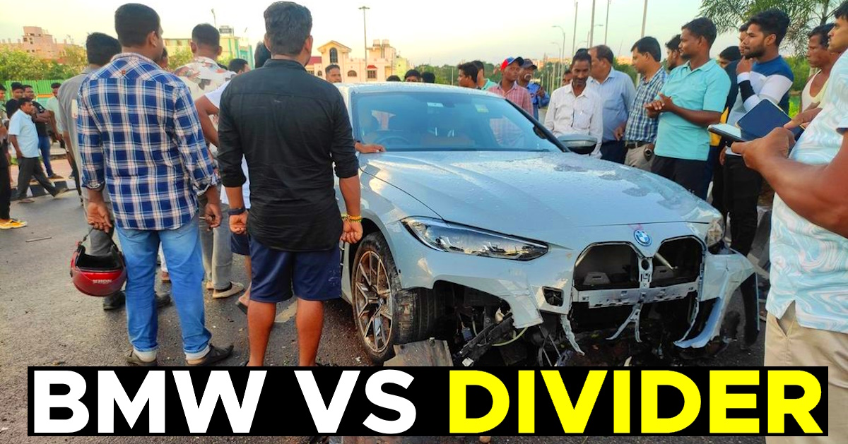 bmw i4 electric luxury sedan crash bhubaneswar odisha bmw i4 electric luxury sedan crash bhubaneswar odisha