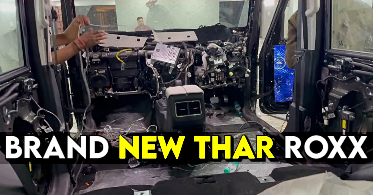 brand new mahindra thar roxx stripped brand new mahindra thar roxx stripped