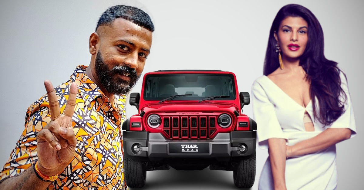 sukesh chandrashekhar offers mahindra thar roxx iphone 16 pro jacqueline fernandez fans sukesh chandrashekhar offers mahindra thar roxx iphone 16 pro jacqueline fernandez fans