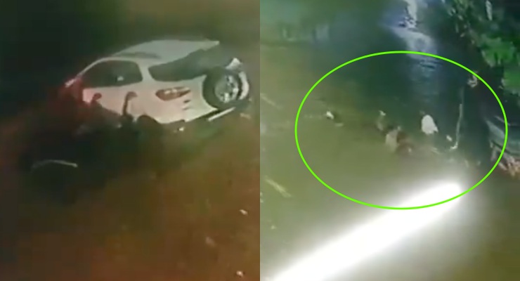 men save ecosport driver from drowning