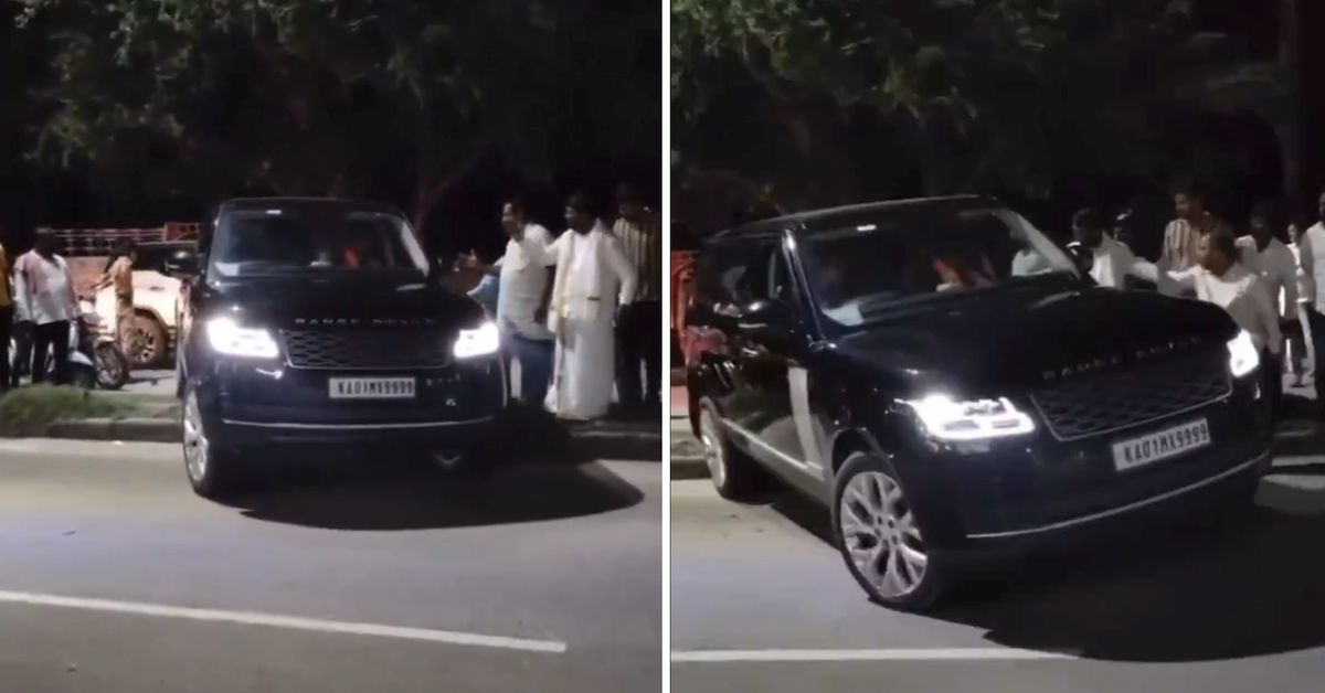 indian politician drives range rover traffic jam indian politician drives range rover traffic jam