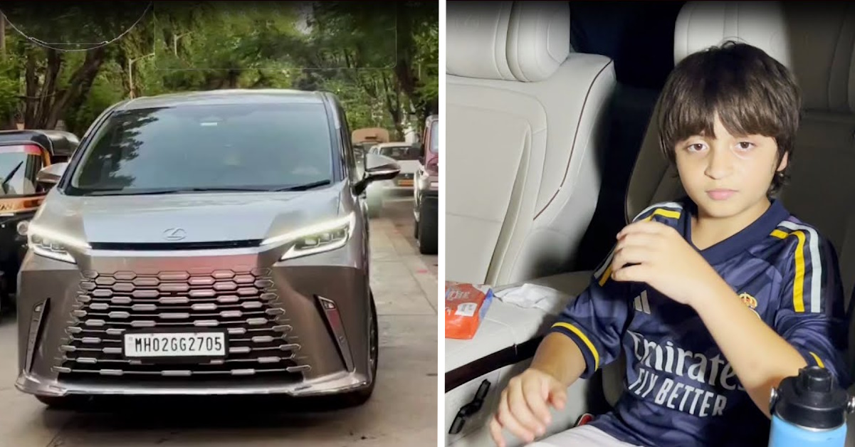shahrukh khan son abram lexus lm 350h shahrukh khan son abram lexus lm 350h
