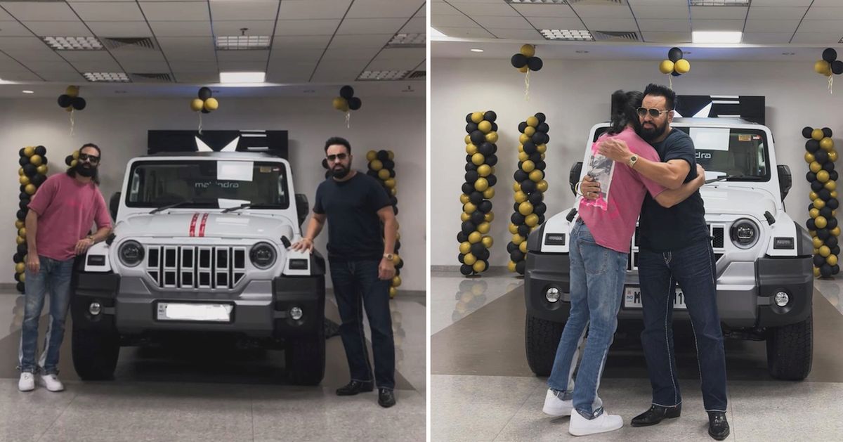Shera Singh gifts Thar Roxx to his son Shera Singh gifts Thar Roxx to his son