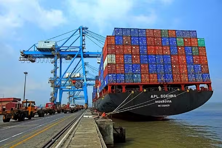 A file photo of the JNPT port from where Volkswagen-Skoda import most parts from