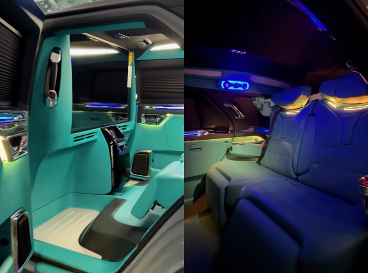 DC Fortuner custom lounge interior