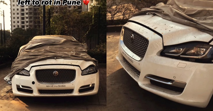 Jaguar XJL abandoned in Pune