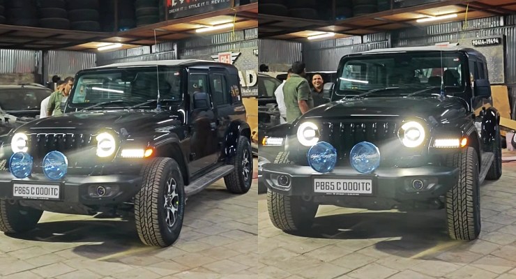 Mahindra Thar Roxx to Jeep Rubicon front
