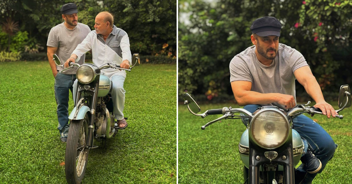 salman khan dad triumph tiger 100 motorcycle salman khan dad triumph tiger 100 motorcycle