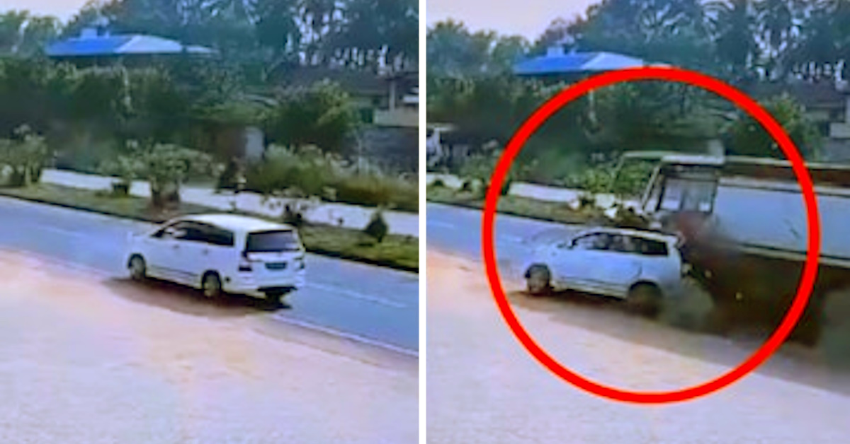 speeding truck rams into reversing toyota innova karnataka highway speeding truck rams into reversing toyota innova karnataka highway