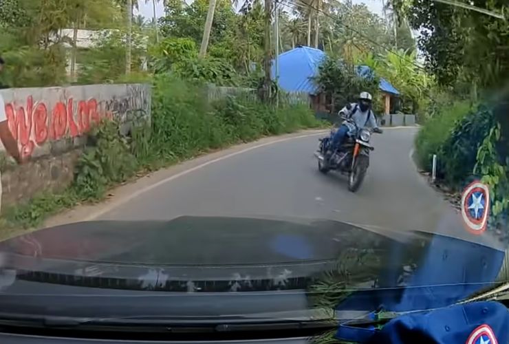 ADAS in Mercedes-Benz GLC SUV saves Royal Enfield rider by applying brakes automatically [Video]