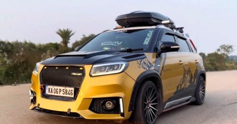 Heavily-modified-Grand-Vitara-Brezza-front