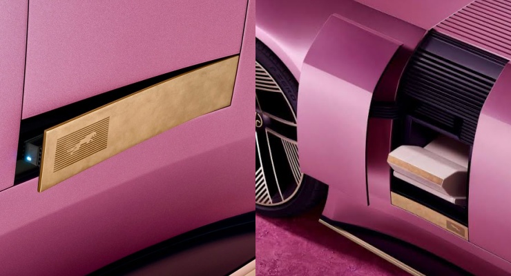 Jaguar Vision Design concept mirror and charging port