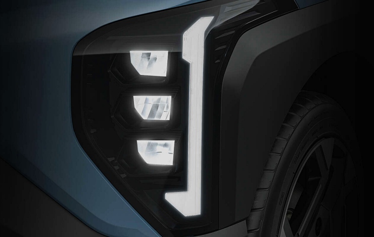 Kia Syros LED headlights