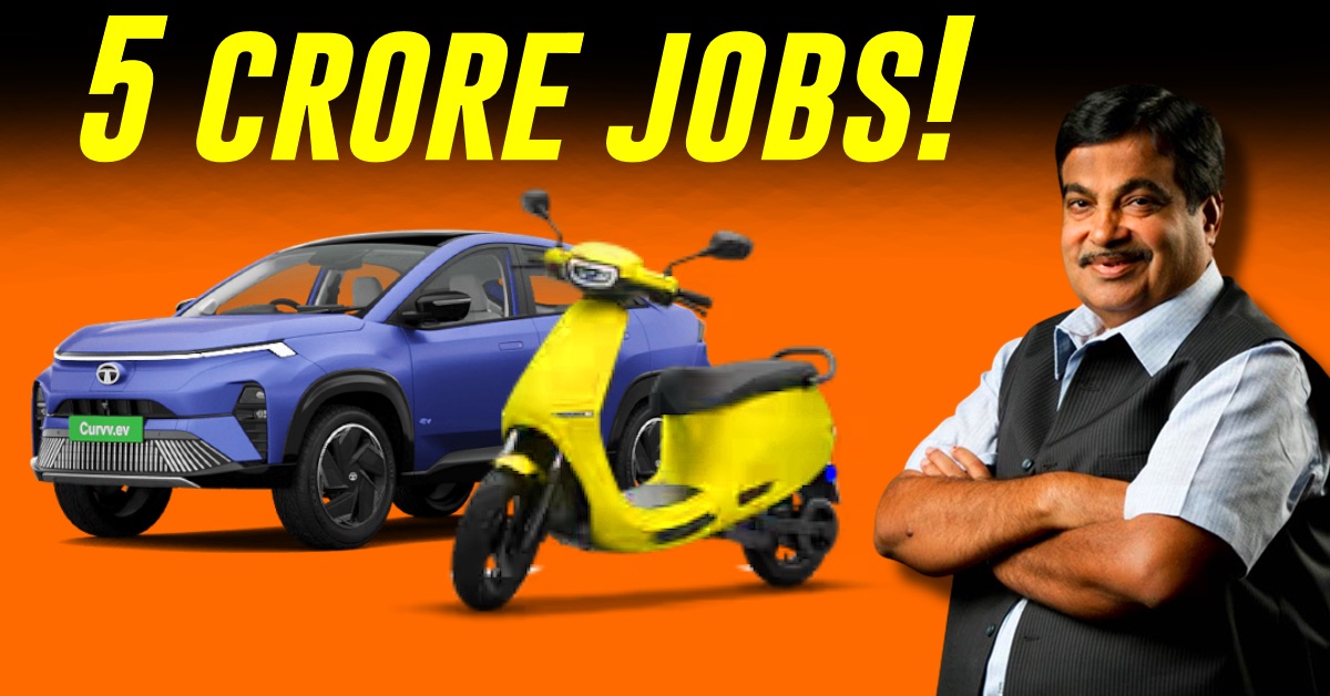 Nitin Gadkari says EVs will create 5 crore jobs in India Nitin Gadkari says EVs will create 5 crore jobs in India