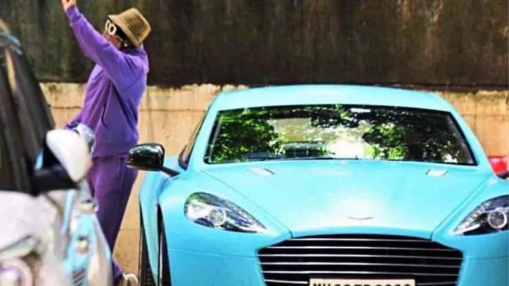 Ranveer Singh Wrapped Aston Martin Rapide