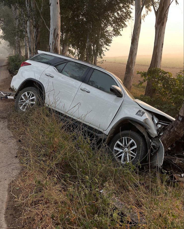 Fortuner after the crash