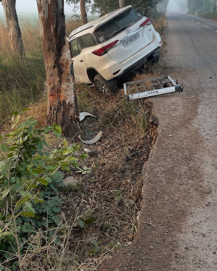 Fortuner after the crash