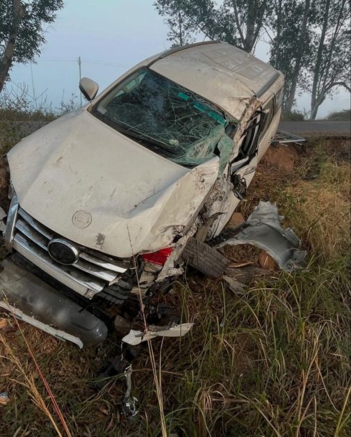 Fortuner after the crash