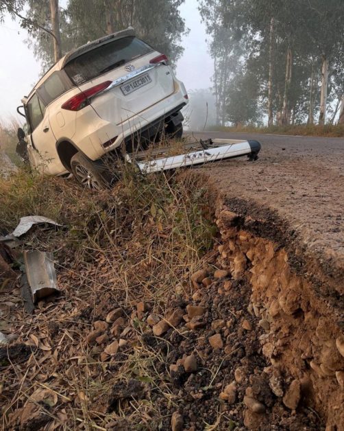 Fortuner after the crash