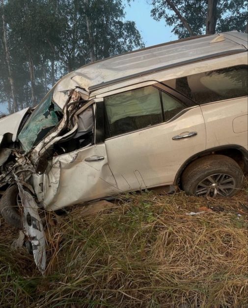 Fortuner after the crash