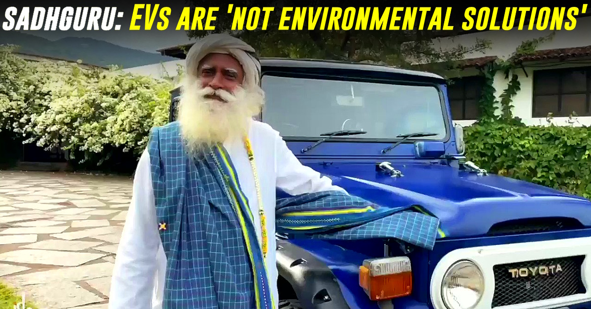 sadhguru on EVs sadhguru on EVs