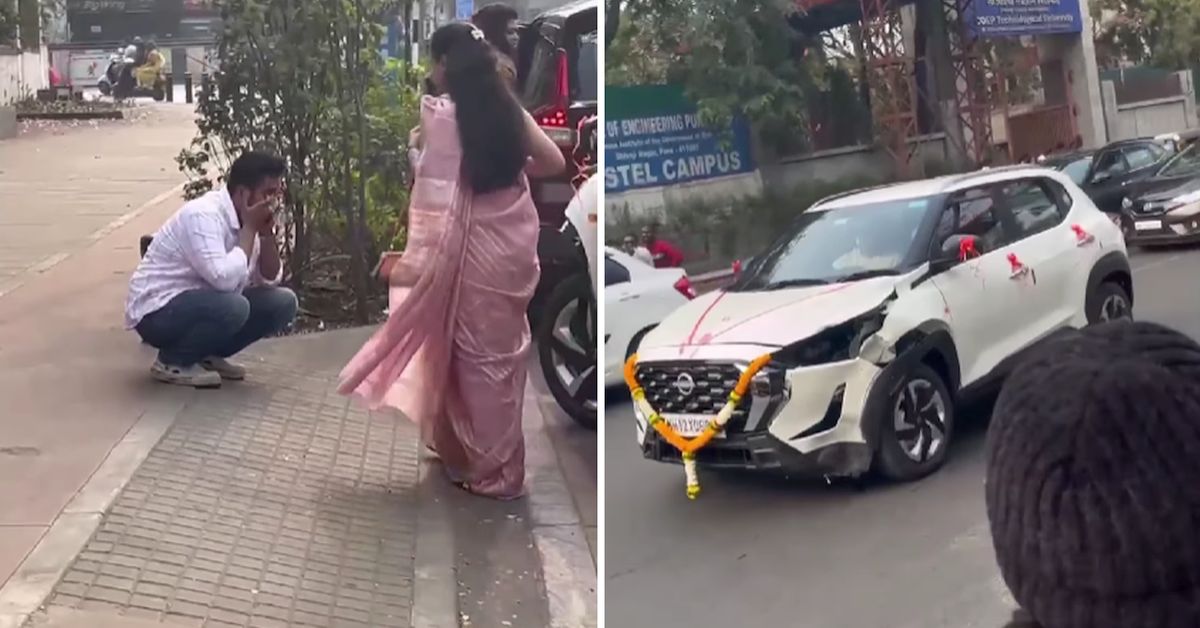 Brand new Nissan Magnite crashed Brand new Nissan Magnite crashed