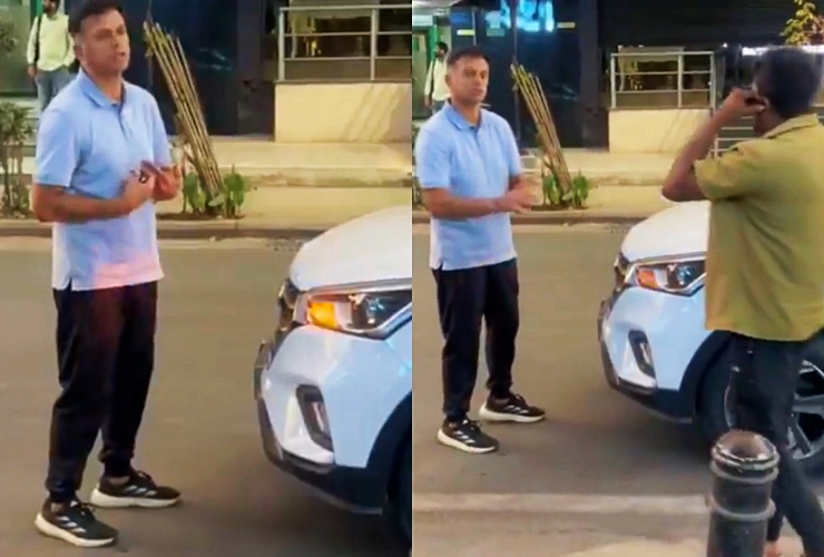 Rahul Dravid Hyundai Creta rear end crash